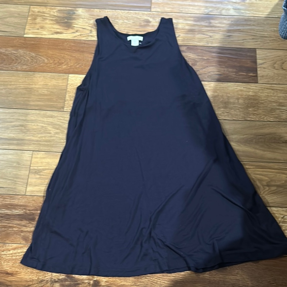 Elegant Navy Sleeveless Dress